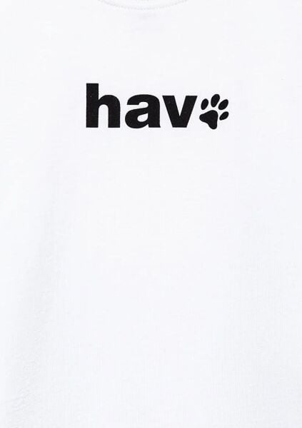 MAVİ HAV BASKILI ERKEK ÇOCUK LOGO T-SHIRT
