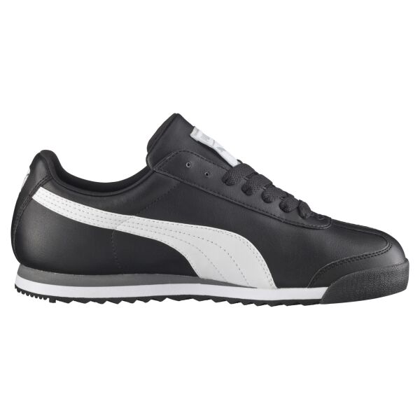 PUMA ROMA BASIC BLACK-WHITE- SILVER UNISEX MODA AYAKKABI
