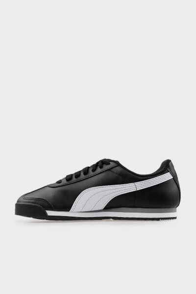 PUMA ROMA BASIC BLACK-WHITE-PUMA SILVER UNISEX MODA AYAKKABI