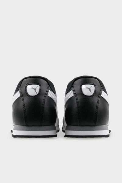 PUMA ROMA BASIC BLACK-WHITE-PUMA SILVER UNISEX MODA AYAKKABI
