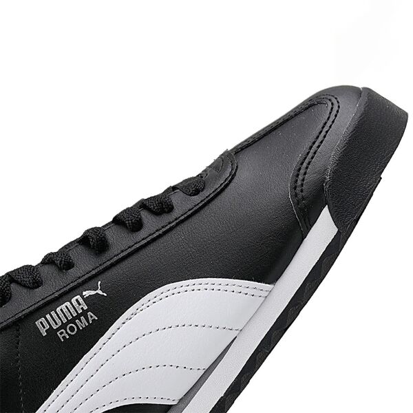 PUMA ROMA BASIC BLACK-WHITE-PUMA SILVER UNISEX MODA AYAKKABI