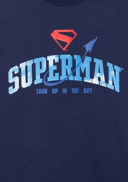 MAVİ SUPERMAN BASKILI ERKEK ÇOCUK PROJE, LİSANS T-SHIRT
