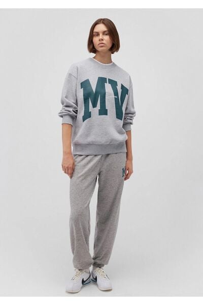 MAVİ BISIKLET YAKA LOGO KADIN 0 YAKA SWEATSHIRT