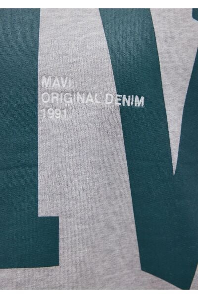 MAVİ BISIKLET YAKA LOGO KADIN 0 YAKA SWEATSHIRT