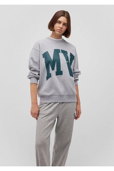 MAVİ BISIKLET YAKA LOGO KADIN 0 YAKA SWEATSHIRT