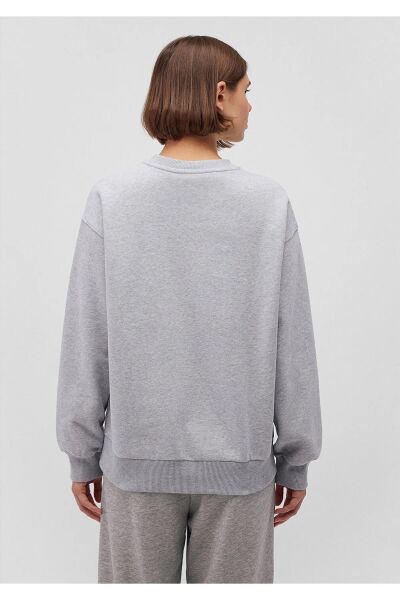 MAVİ BISIKLET YAKA LOGO SWEATSHIRT KADIN SWEATSHIRT