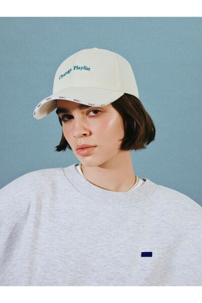 MAVİ BISIKLET YAKA LOGO SWEATSHIRT KADIN SWEATSHIRT