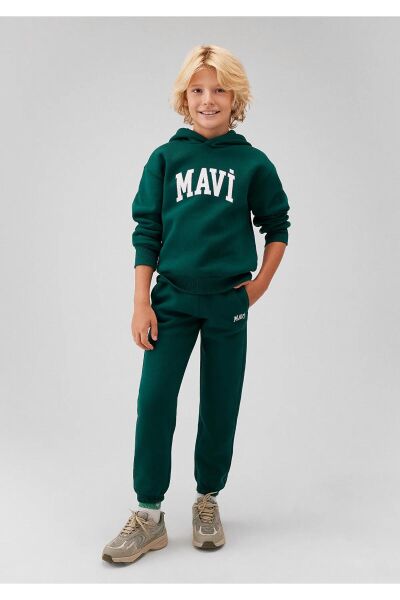 MAVİ LOGO BASKILI EŞOFMAN ALTI ERKEK ÇOCUK EŞOFMAN ALTI