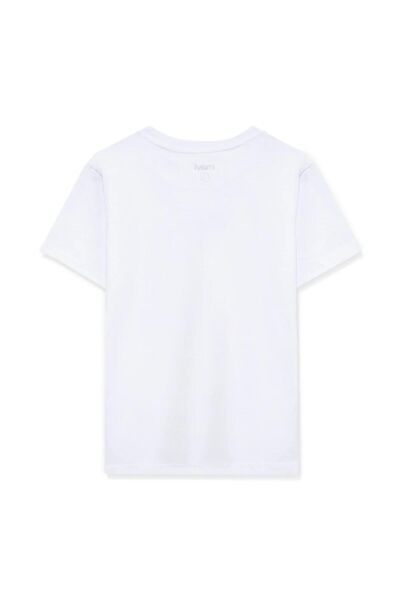 MAVİ MİAV BASKILI ERKEK ÇOCUK LOGO T-SHIRT