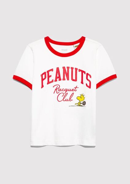 MAVİ PEANUTS BASKILI TİŞÖRT KIZ ÇOCUK PROJE, LİSANS T-SHIRT