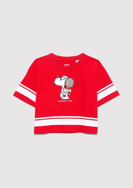 MAVİ PEANUTS BASKILI TİŞÖRT KIZ ÇOCUK PROJE, LİSANS T-SHIRT