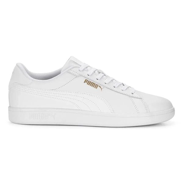 PUMA SMASH 3.0 L PUMA WHITE-PUMA WHITE-P UNISEX MODA AYAKKABI