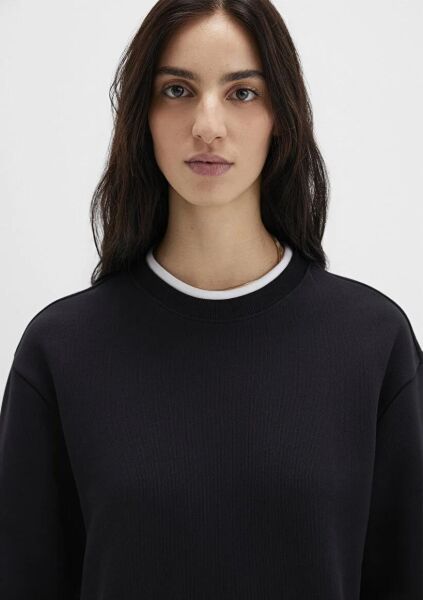 MAVİ YUVARLAK YAKA SWEATSHIRT KADIN SWEATSHIRT