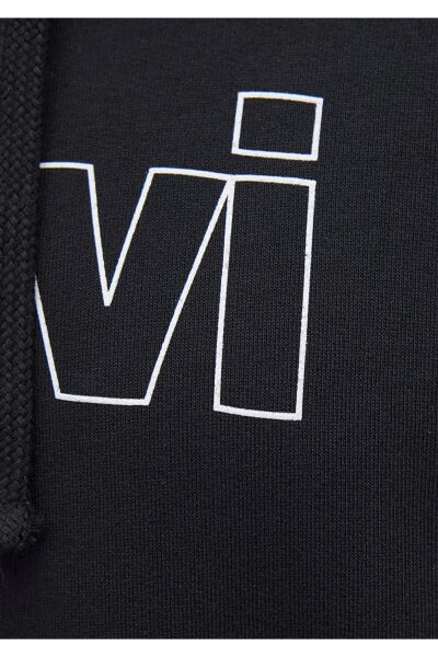 MAVİ LOGO KAPÜŞONLU SWEATSHIRT ERKEK LOGO T-SHIRT