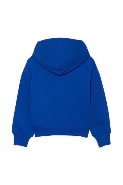 MAVİ BASKILI KAPÜŞONLU SWEATSHIRT ERKEK ÇOCUK SWEATSHIRT