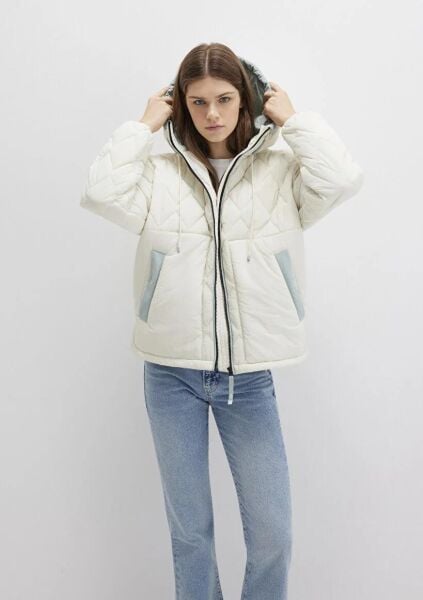 MAVİ KAPŞONLU CEKET KADIN CEKET