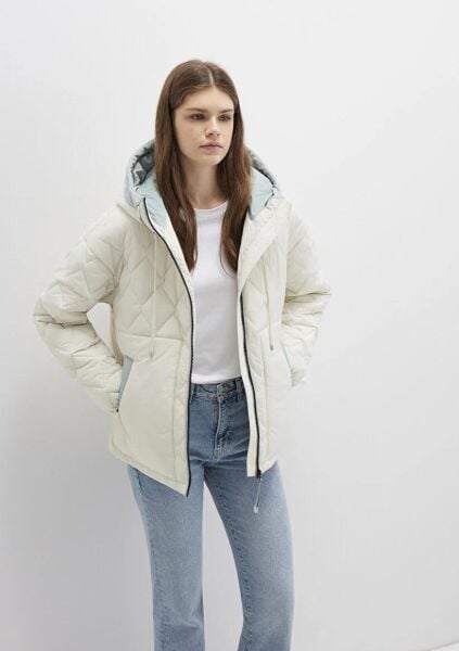 MAVİ KAPŞONLU CEKET KADIN CEKET