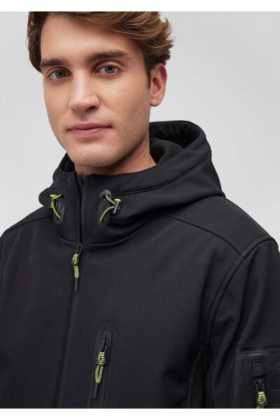 MAVİ KAPÜŞONLU CEKET ERKEK KAPÜŞONLU MONT