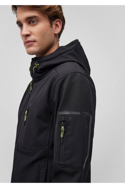 MAVİ ERKEK KAPÜŞONLU MONT