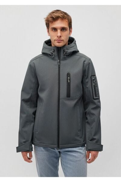 MAVİ KAPÜŞONLU CEKET ERKEK CEKET