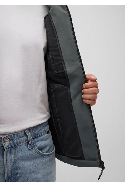 MAVİ KAPÜŞONLU CEKET ERKEK KAPÜŞONLU MONT