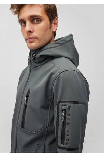 MAVİ KAPÜŞONLU CEKET ERKEK CEKET