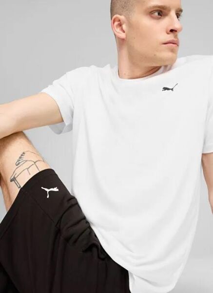 PUMA M TAD ESS SOLID CAT TEE LC ERKEK KISA KOL T-SHIRT