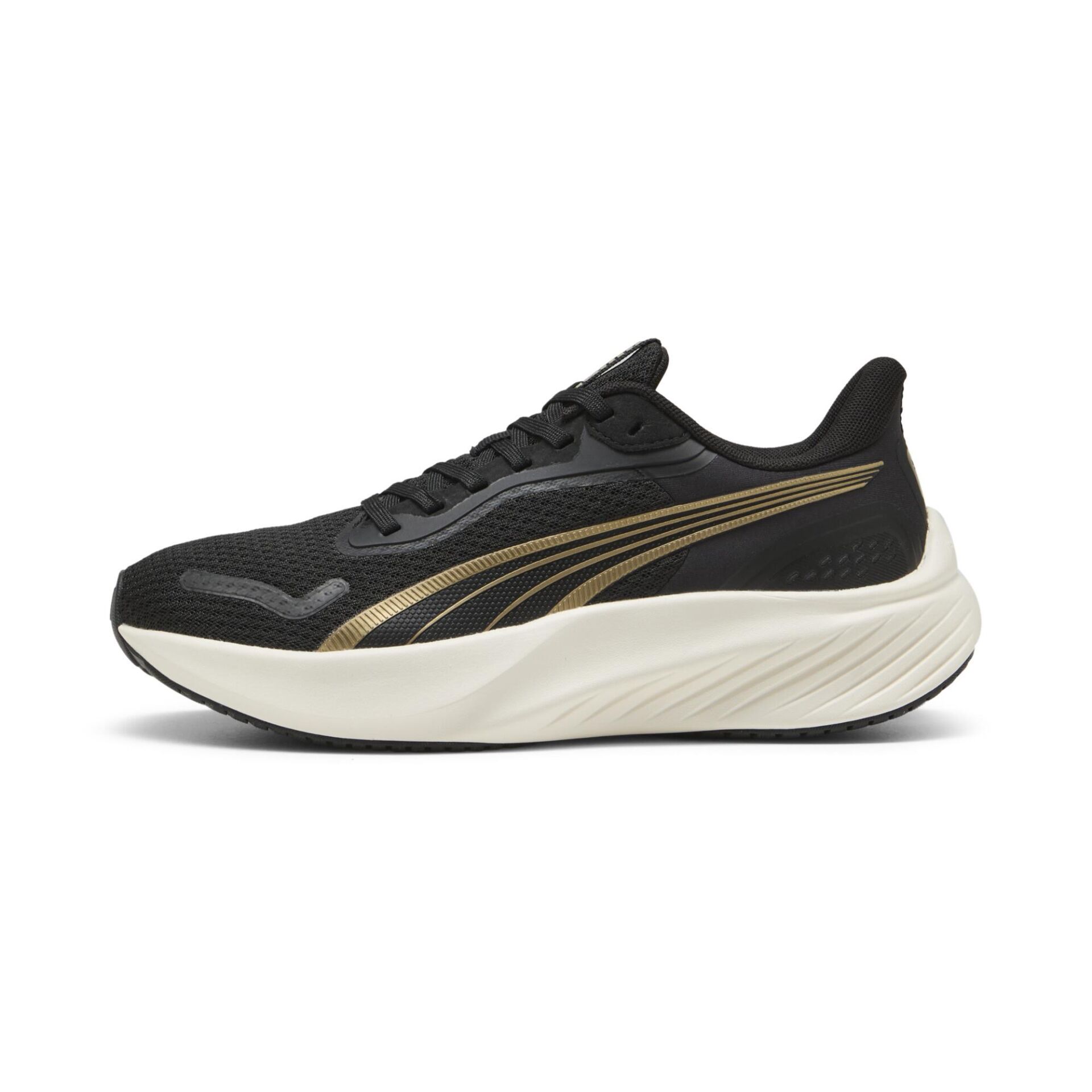 PUMA POUNCE LİTE PUMA GOLD-PUMA BLACK UNISEX PERFORMANS AYAKKABI