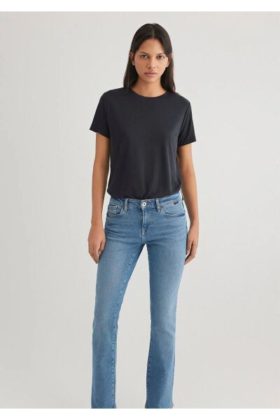 MAVİ KISA KADIN KISA KOLLU PENYE UST