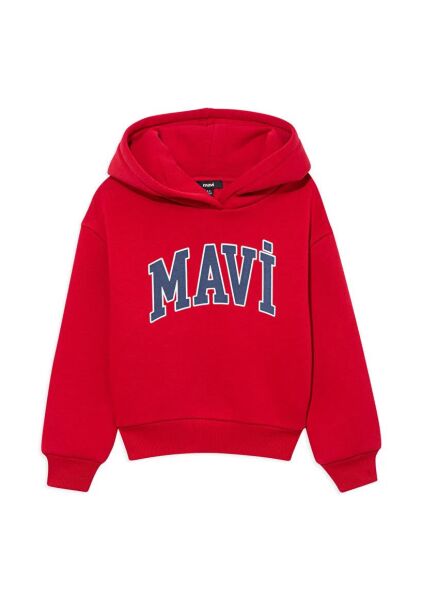 MAVİ BASKILI KAPÜŞONLU SWEATSHIRT ERKEK ÇOCUK SWEATSHIRT