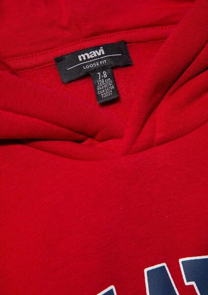 MAVİ BASKILI KAPÜŞONLU SWEATSHIRT ERKEK ÇOCUK SWEATSHIRT