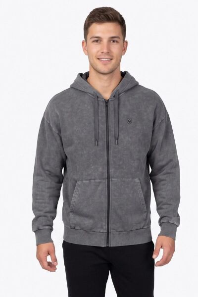 HUMMEL HMLLEROY ZIP HOODIE ERKEK FERMUARLI HOODIE