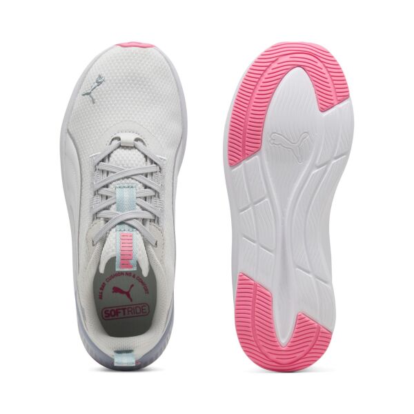 PUMA SOFTRİDE HARLİ WNS FEATHER GRAY-PUMA WHİTE-SUN STRUCK KADIN PERFORMANS AYAKKABI