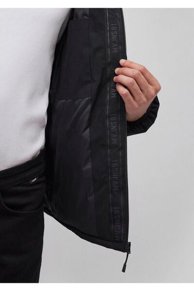 MAVİ ERKEK KAPÜŞONLU MONT