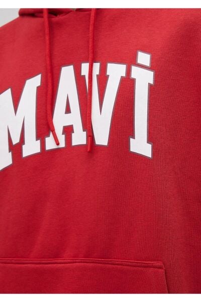 MAVİ BASKILI SWEATSHIRT ERKEK HOODIE