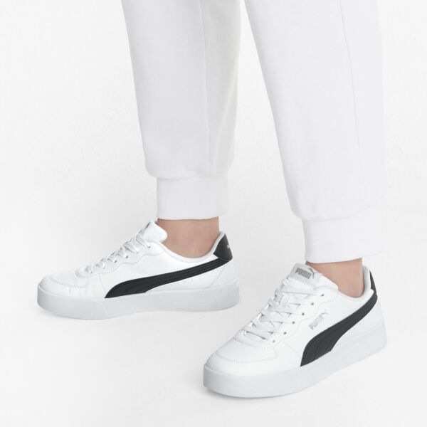 PUMA SKYE CLEAN-PUMA WHITE-PUMA BLACK KADIN MODA AYAKKABI