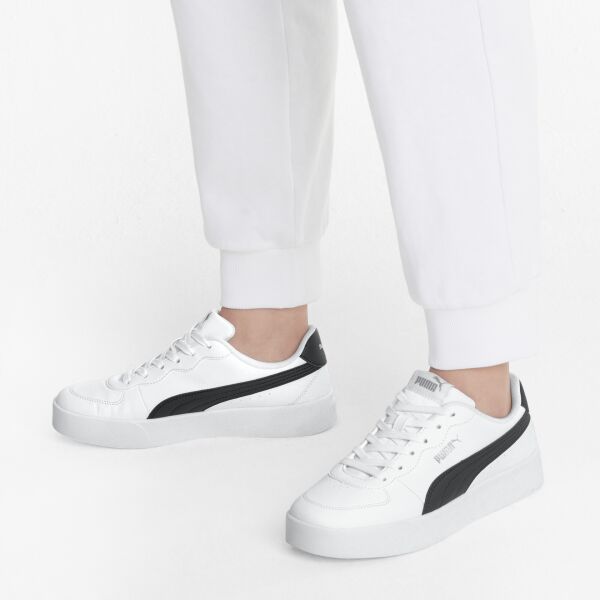 PUMA PUMA SKYE CLEAN-PUMA WHITE-PUMA BLACK KADIN SNEAKER
