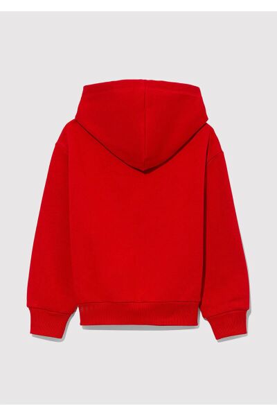 MAVİ PEANUTS BASKILI KAPÜŞONLU SWEATSHIRT KIZ ÇOCUK SWEATSHIRT