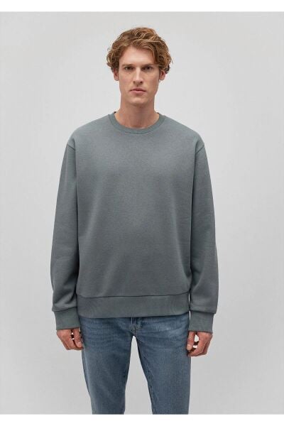 MAVİ BİSİKLET YAKA SWEATSHIRT ERKEK SWEATSHIRT