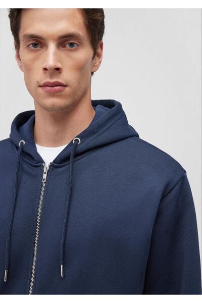 MAVİ KAPÜŞONLU SWEATSHIRT ERKEK SWEATSHIRT