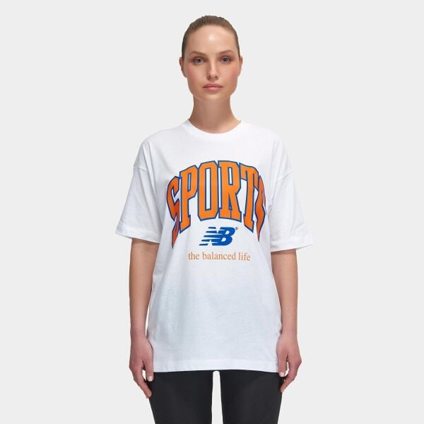 NEW BALANCE NB LIFESTYLE WOMEN TSHİRT KADIN T-SHIRT