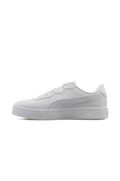 PUMA SKYE CLEAN PUMA WHITE-PUMA WHITE-PU KADIN MODA AYAKKABI