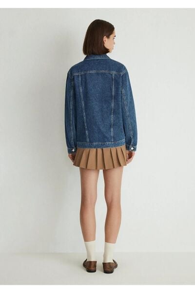 MAVİ KARLA DARK GOLD ICON KADIN DENIM CEKET