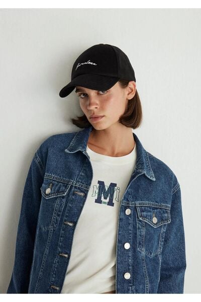 MAVİ KARLA DARK GOLD ICON KADIN DENIM CEKET