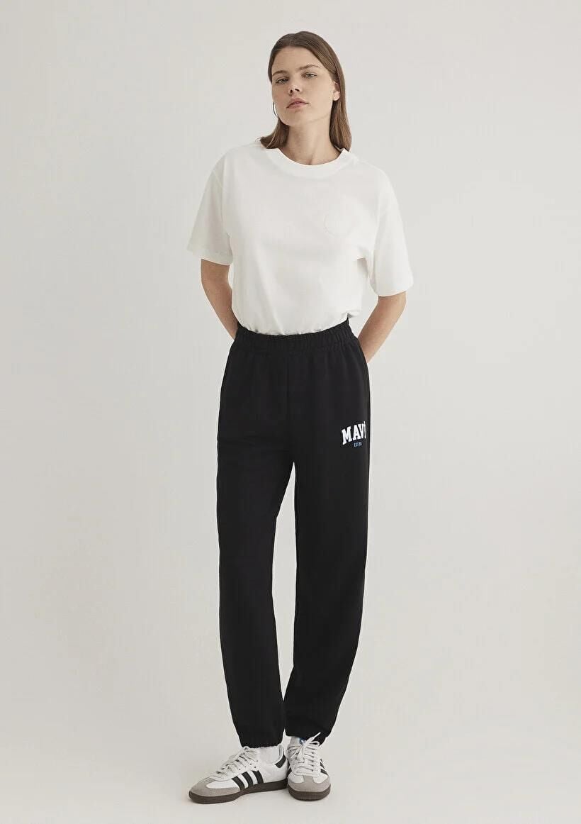 MAVİ ÖRME PANTOLON KADIN EŞOFMAN ALTI