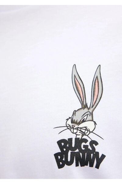 MAVİ BUGS BUNNY BASKILI TİŞÖRT ERKEK PROJE, LİSANS T-SHIRT