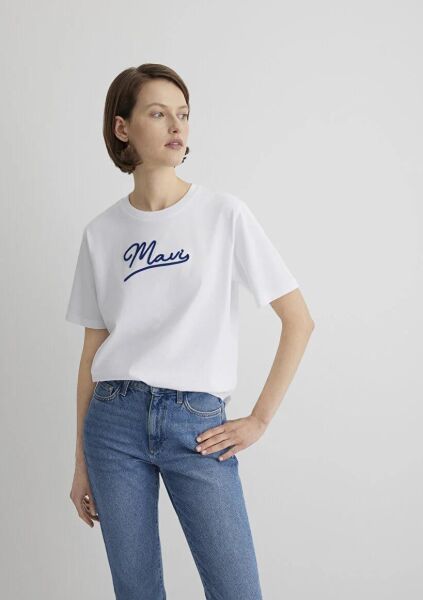 MAVİ JEANS BASKILI KADIN LOGO T-SHIRT