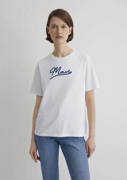 MAVİ JEANS BASKILI KADIN LOGO T-SHIRT
