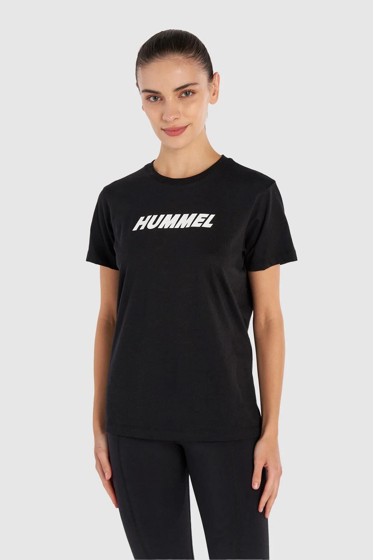 HUMMEL HMLT-TE ELEMENTAL LOGO COTTON TEE KADIN KISA KOL T-SHIRT