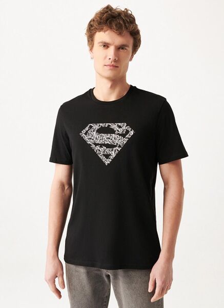 MAVİ SUPERMAN BASKILI TİŞÖRT ERKEK PROJE, LİSANS T-SHIRT